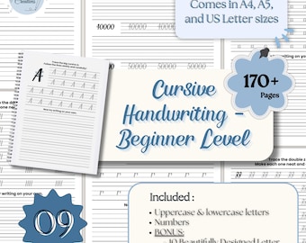 Adults Cursive Writing Sheet Cursive Practice Worksheets Penmanship Practice Sheets Handwriting Worksheet PDF For Handwriting Improvement