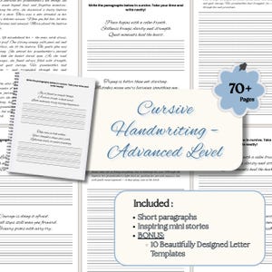 Adults Alphabet Writing Practice Handwriting Practice Sheets for Adults Hand Writing Practice Workbook Handwriting Improvement PDF