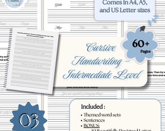 Hojas de práctica de escritura cursiva elegante para adultos. Libro de trabajo de fuente de escritura a mano elegante. Hojas de práctica de escritura a mano con fuente cursiva elegante. PDF elegante.