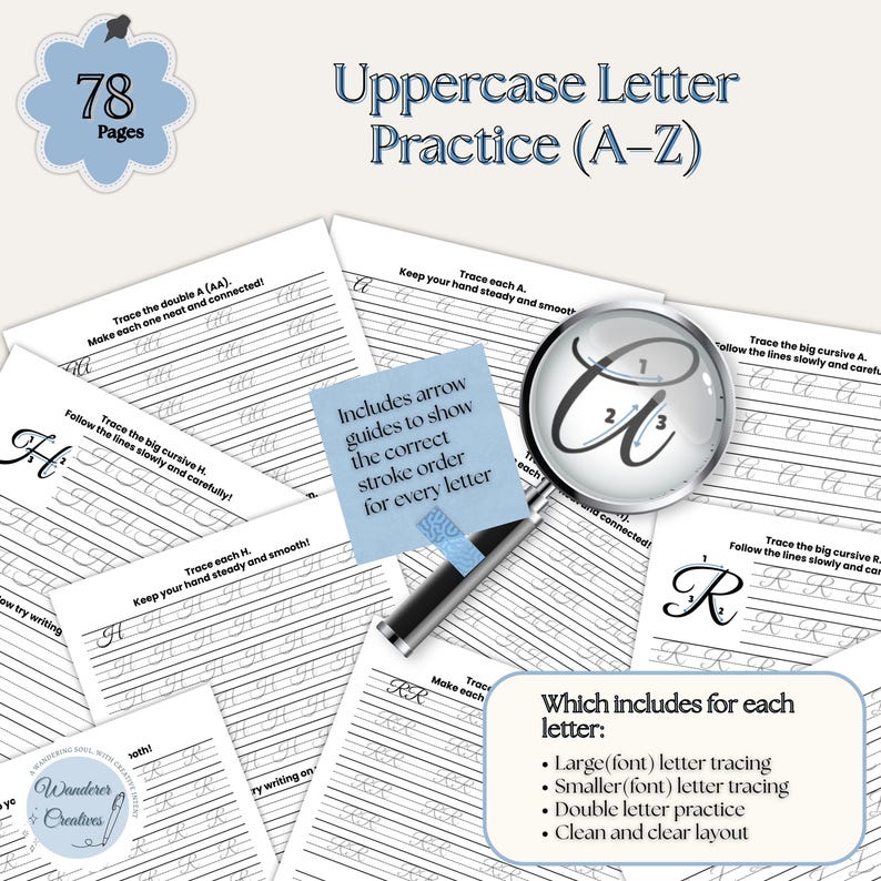 Cursive Writing Practice Sheets for Adults Handwriting Improvement PDF ...