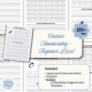 Erwachsene Schreibschrift Üben Schreibschrift Printables Ausgefallene Schreibschrift Arbeitsbuch Schreibschrift Schriftstil Vintage Schreibschrift Schrift PDF