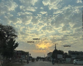 Fondo de pantalla del atardecer en Pakistán