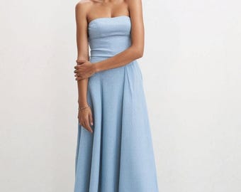 knit back slitted maxi dress Selana Sage