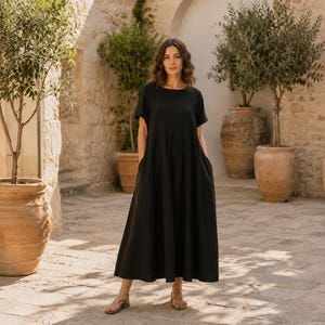 lagenlook linen dresses Lagenlook Linen Dresses