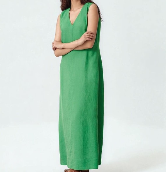 slim fit dress slacks Hand-Embroidered Amelia Dress S