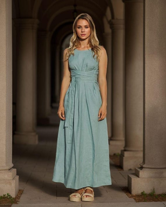 green emerald velvet dress Mint Green Floral Sheer Top Sleeveless Dress – Avanti Milano Formalwear main image 0