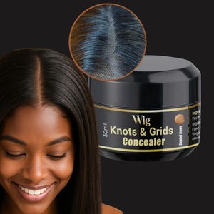 Advance Lace Wig Knots, Holes & Grid Concealer/Eraser/Hider  Real Scalp Effect, Sweat  Water Proof, 6 Skin Tons 30 ml Jar