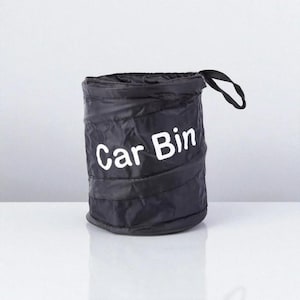 Waterproof Car Trash Can: Foldable Oxford Cloth Vehicle Waste Basket