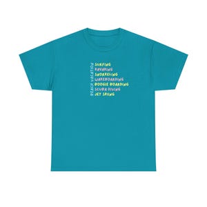 Strand Urlaub Wassersport Baumwoll-Shirt, Strand T-Shirt, Strand Bum Shirt, Florida Vibes, Skater Surfer Style Shirt, Wellen jagen
