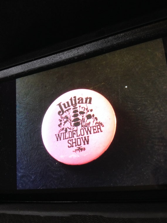 Julian Wildflower Show Pin Back