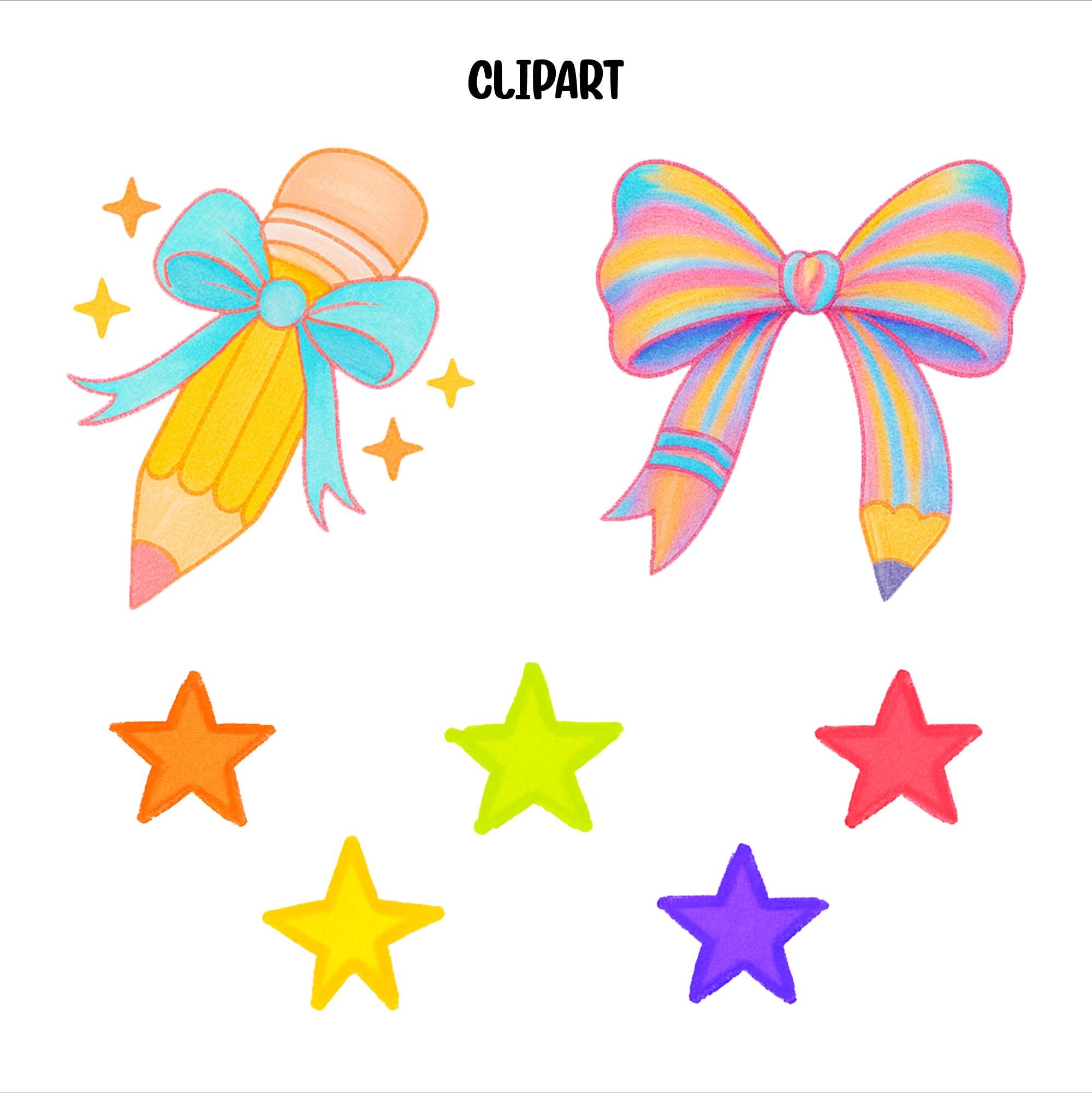 Rainbow Alphabet PNG Bundle Preppy Font Aesthetic Colorful Letters ...