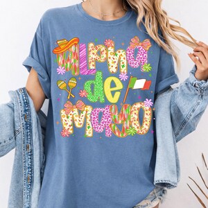 Cinco de Mayo Alphabet PNG Bundle Fiesta Buchstaben Zahlen Mexikanische Clipart-Set Bunte Schrift für Sublimation Cricut Party Designs Bild 9