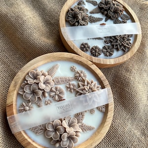 Floral Candle Gift For Friend Gift for Wedding Party favor Gift Candle Custom
