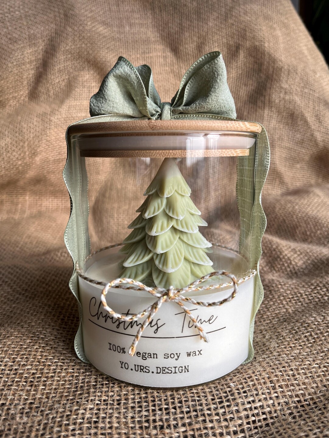 Geurkaars,Ambachtelijke Was Aromatherapie Decor,Kerstboom Kaars Decor