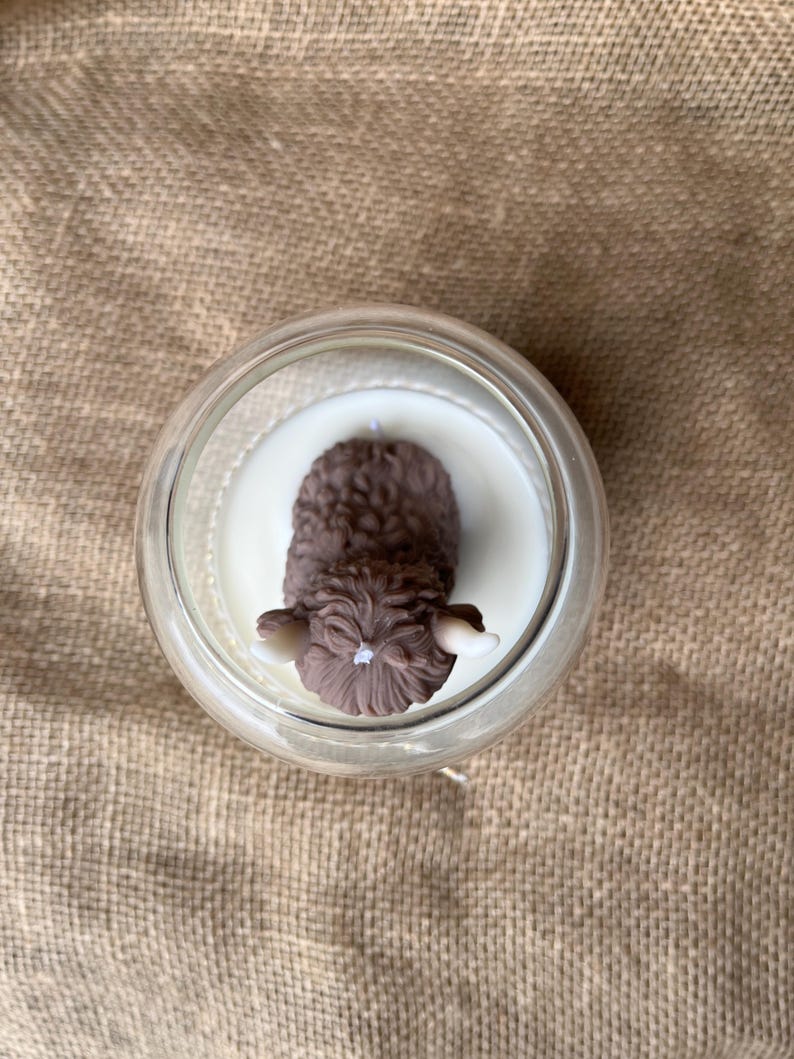 Highland Kuh Kerze Geschenk für Highland Kuh Liebhaber personalisierte Herbstkerze große benutzerdefinierte Kerze im Glas Bild 12