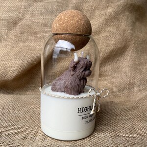 Highland Kuh Kerze Geschenk für Highland Kuh Liebhaber personalisierte Herbstkerze große benutzerdefinierte Kerze im Glas Bild 11