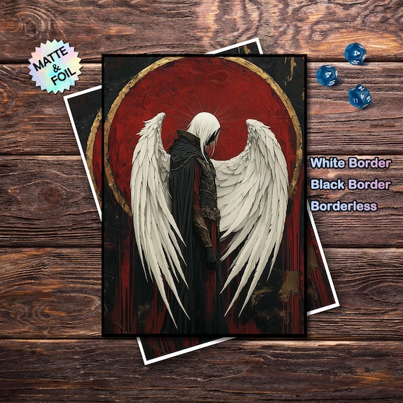 MTG Sleeves - Silver Haired Angel Theme, Standard & Japanese Size, Foil or  Matte
