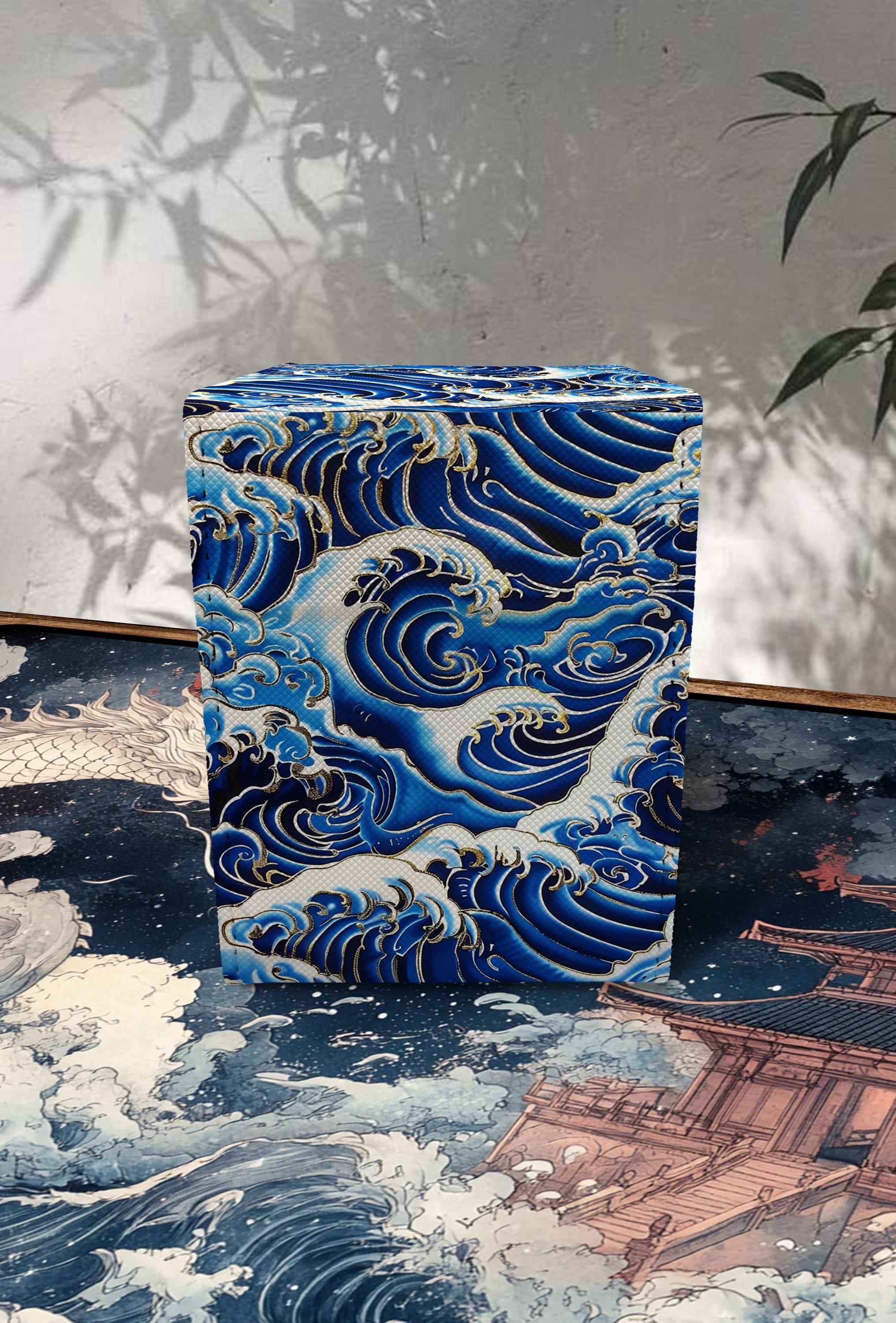 MTG Deck Box With Commander Display, Leather, 100+ Sleeved Card