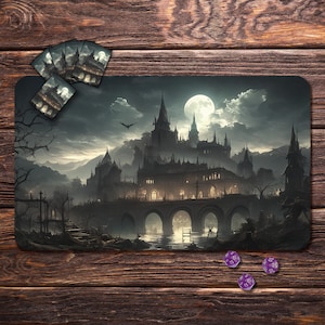 Vampire Castle MTG Playmat: TCG Board Game Mat 24&quot;x14&quot;