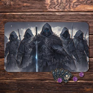 MTG Playmat with Zones, Board Game Mat for TCG, Nether War-24&quot;x14&quot;, MTG Gift, Tabletop Accessories, Trading Card Games