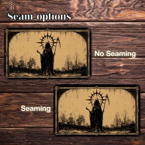 MTG Playmat - Gothic Reaper, 24"x14" and 31"x15.5" TCG Playmat, Zones & Seam Options image 3