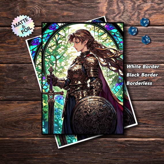 elf card sleeves Mtg Sleeves, Warrior Magic Sleeves, Matte/Foil, Standard Size (Weiss Schwarz Mystic Vale Custom Card Sleeves: