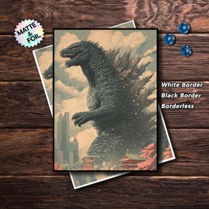 godzilla mtg cards Mountain (Godzilla Lands) [Secret Lair Drop Series] main image 1