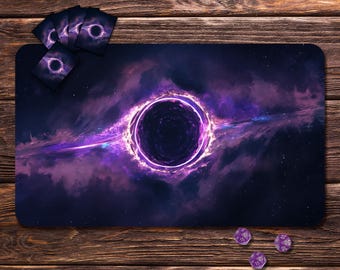 MTG Spielmatte - Galaxy, 24"x14"/31"x15.5", TKG Spielmatte, Zones & Naht Optionen, Geschenk für Gamer