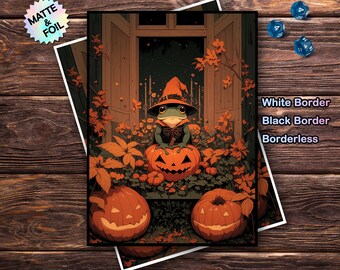 Mtg Sleeves, Mtg Card Sleeve, Pumpkin Frog Matte Card Sleeves, Top Quality and Detailed Magic Card Sleeves, Mtg Gift Mtg Sleeves, Mtg Card Sleeve, Pumpkin Frog Matte Card Sleeves, Top Quality and Detailed Magic Card Sleeves, Mtg Gift
