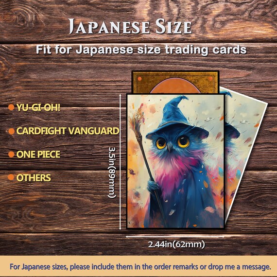 Mtg Card Sleeves Matte, Owl Mage Style Tcg Sleeves, Foil/Holo, Standard/Japanese Size Mtg Card Sleeves Matte, Owl Mage Style Tcg Sleeves, Foil/Holo, Standard/Japanese Size