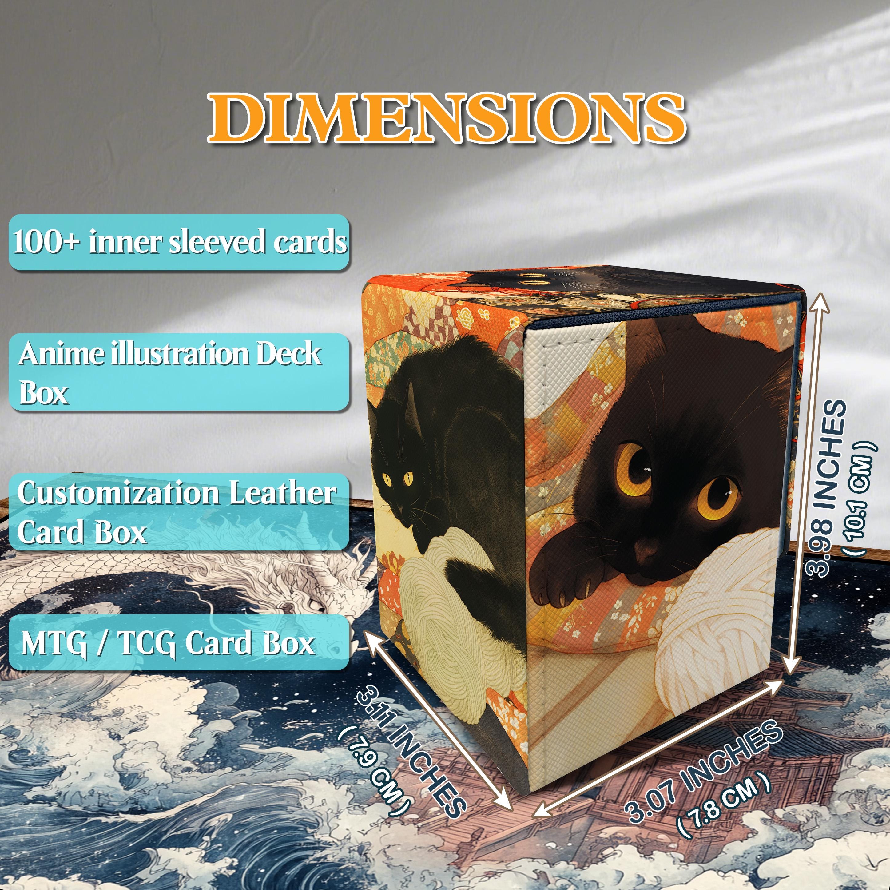 mtg commander deck box dimensions PROMAXIBINDER Box, Fits 100+ Sleeved Cards, Blue-Tree this deck box is a practical and stylish accessory China Customized MTG Deck Box