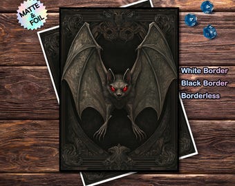 MTG Card Sleeves - Vampire Bat Style, Standard & Japanese Size, Foil or  Matte