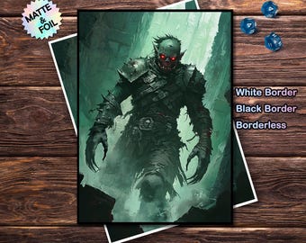 MTG Card Sleeves - Shadow Avenger Style, Standard & Japanese Size, Foil or Matte