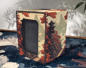 MTG Deck Box With Commander Display, Leather, 100+ Sleeved Card Storage, Ancient Temple Style - Etsy MTG Deck Box With Commander Display, Leather, 100+ Sleeved Card Storage, Ancient Temple Style - Etsy
