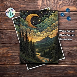 Mtg Card Sleeves, Mtg Sleeves, Starry Frontier Card Sleeves, Top Quality and Detailed Art Card Sleeve, Magic Card Sleeves, Gifts for Gamers
