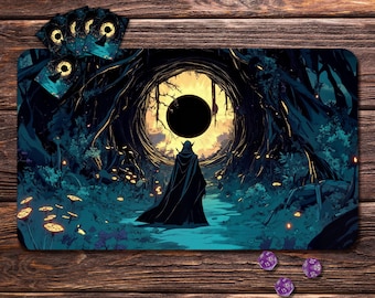 Playmat for MTG - Eclipsefall Style, 24"x14" and 31"x15.5", Zones & Seam Options
