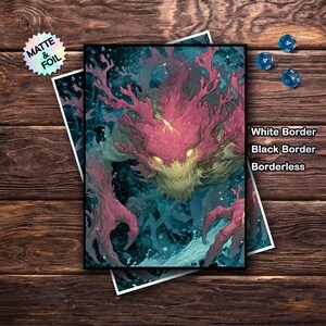 Mtg Card Sleeves, Mtg Sleeves Matte, Top Quality and Detailed Magic Card Sleeves, Gifts for Gamers, Silver Card Sleeves