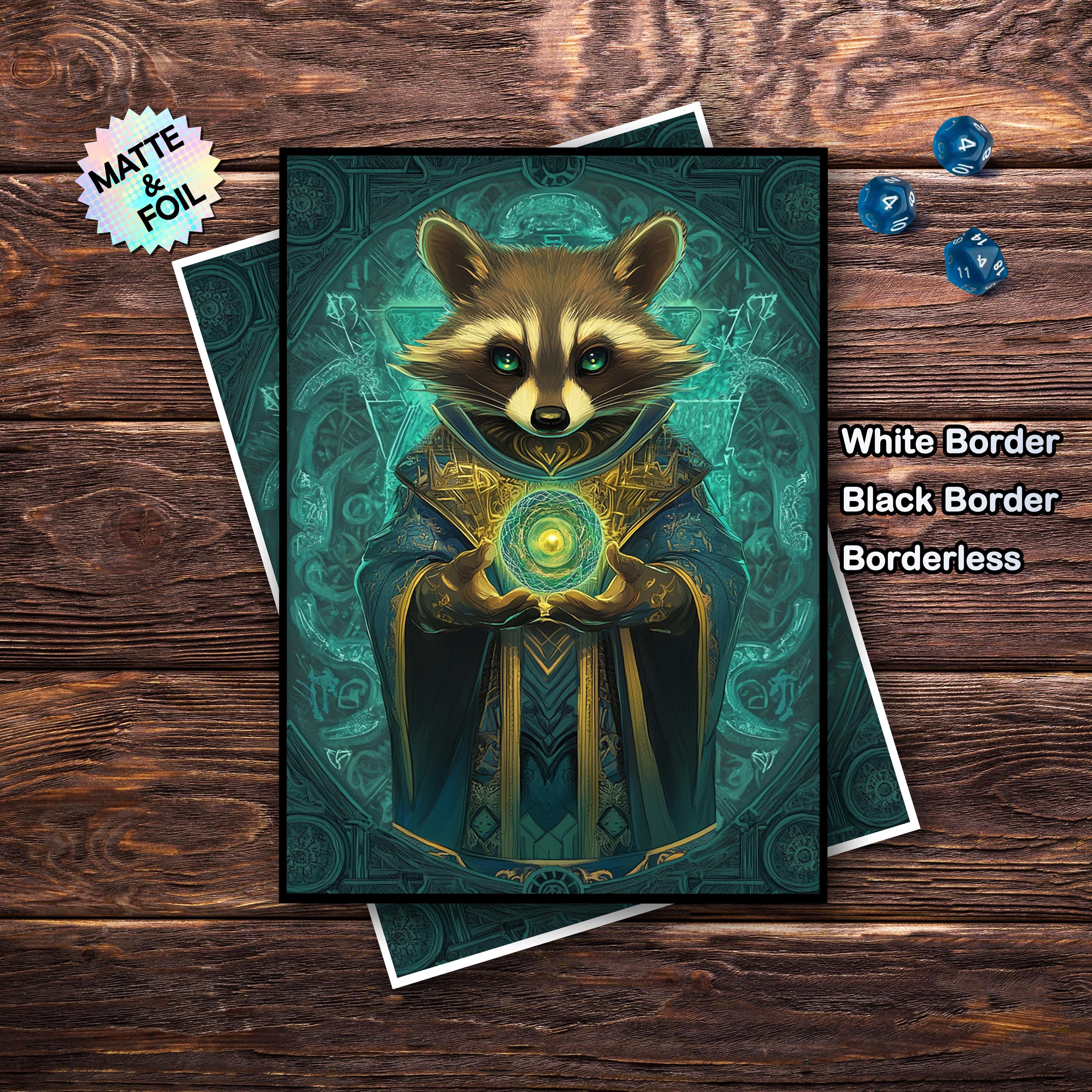 Raccoon Card Sleeves - Etsy