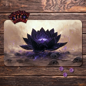 Skull Lotus MTG Playmat: TCG Board Game Mat, 24&quot;x14&quot;