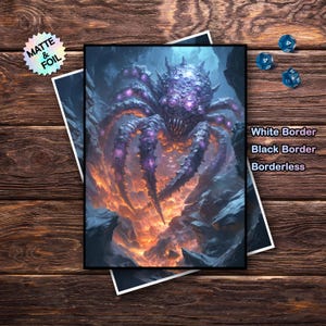 Mtg Card Sleeves, Mtg Sleeves Matte, Top Quality and Detailed Magic Card Sleeves, Horror Slivers Card Sleeves, Gifts for Gamers
