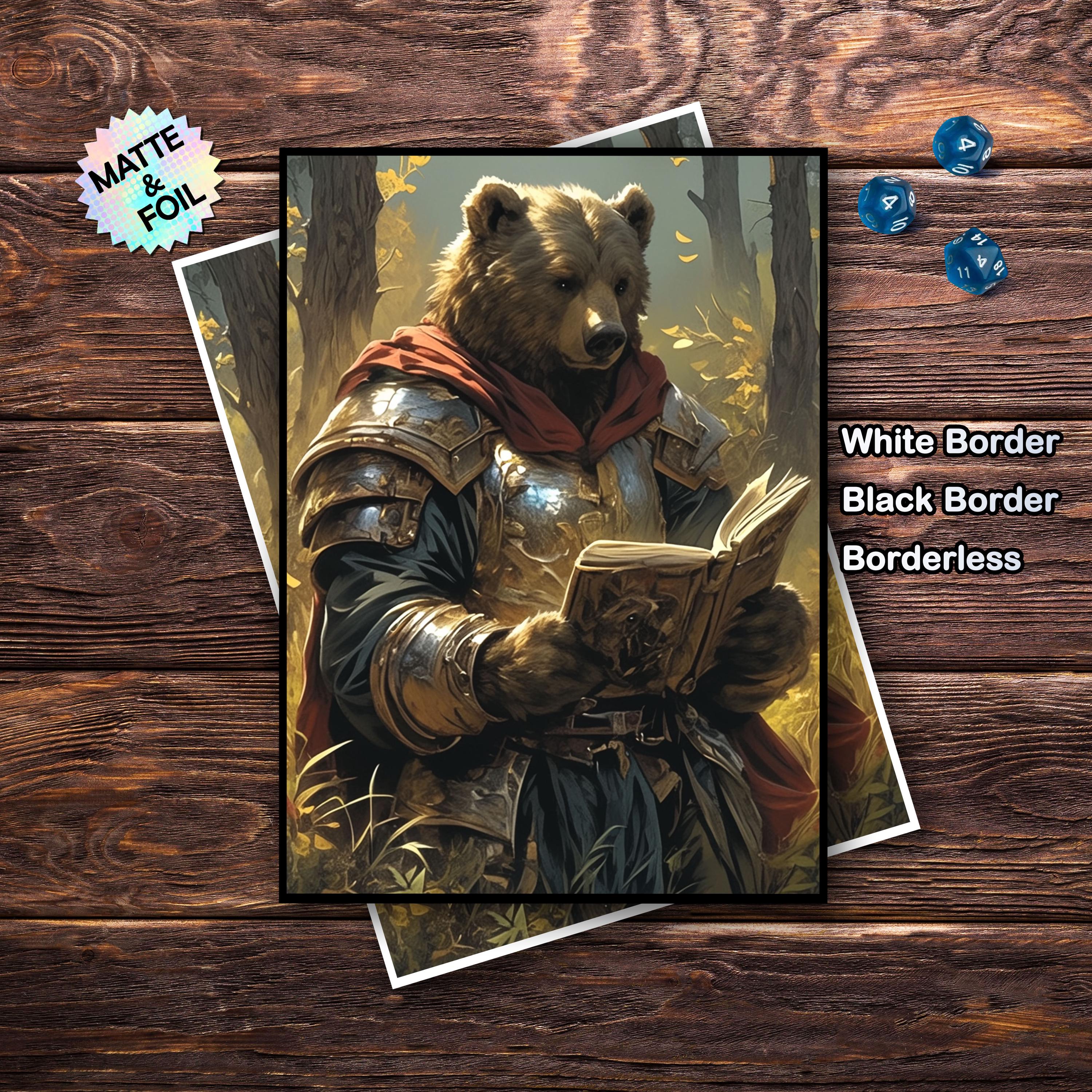 bear card sleeves Officially licensed Gloomy Foiled Standard with a bit of an edge and a great sense of humor Bear Mtg Card Sleeves -