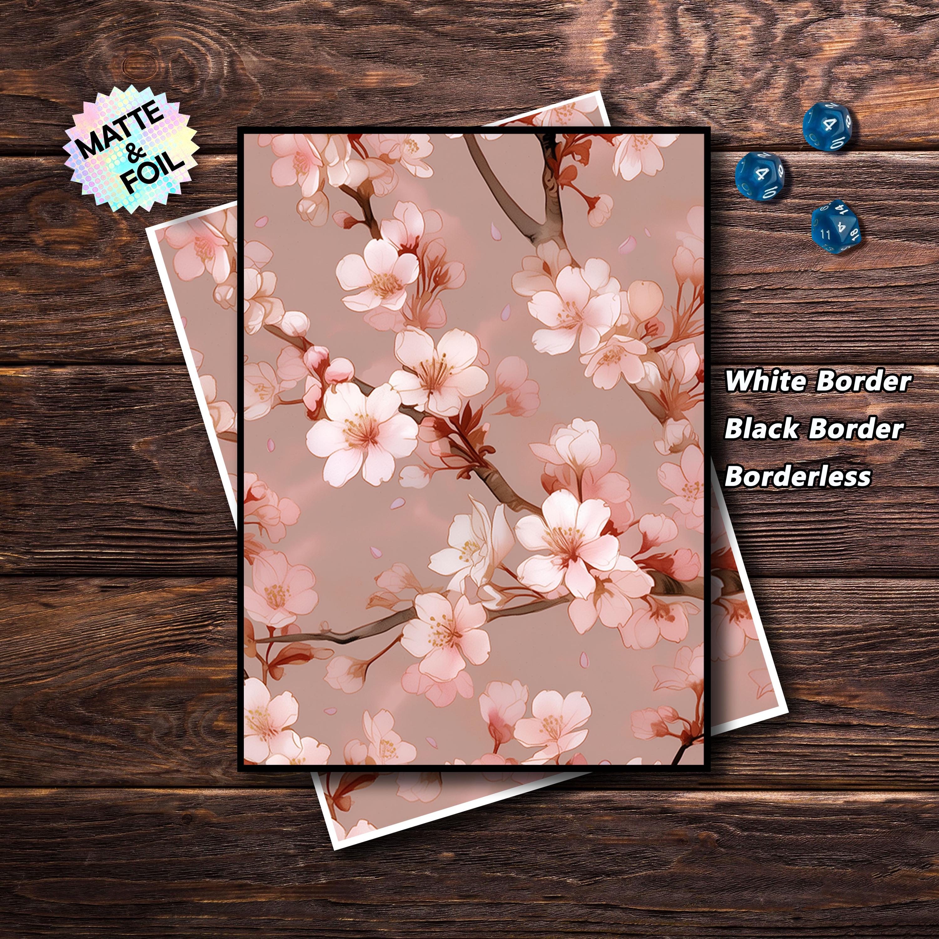 cherry blossom card sleeves Sakura TCG 60 Protector set of 20 wholesale price Pokmon Lorcana Gloss Card Sleeves: Cherry