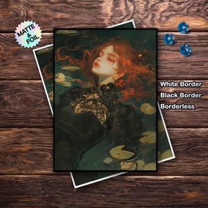 Mtg Card Sleeves, Mtg Sleeves Matte, Top Quality and Detailed Magic Sleeves, Gifts for Gamers, Sleeping Girl Art Card Sleeves