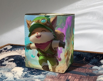 Riftbound Deck box, Tcg Storage Box Fits 100 + Sleeved Cards, Happy Animal Scout