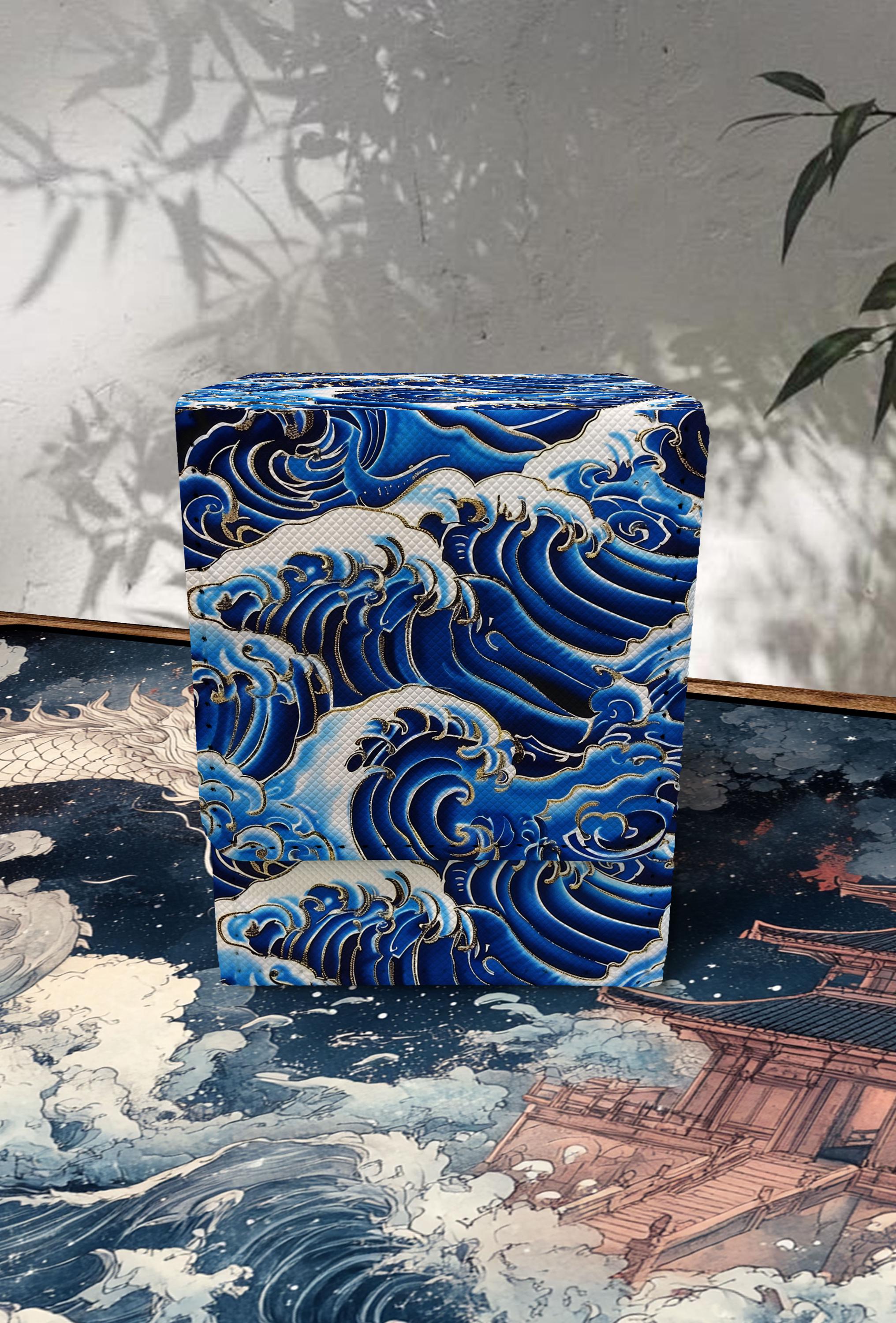 MTG Deck Box With Commander Display, Leather, 100+ Sleeved Card