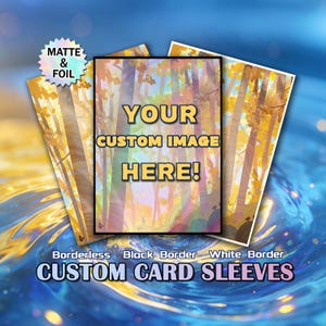glossy vs matte card sleeves Phantom Sleeves: Navy Size 80 x 120mm main image 1