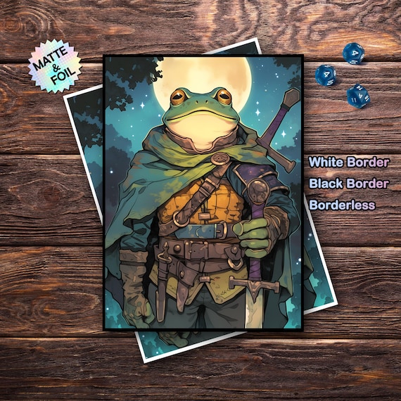 MTG Sleeves - Frog Warrior Theme, Standard & Japanese Size, Foil or Matte