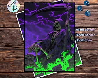 Mtg Card Sleeves, Death's Skeleton Magic Sleeves, Matte or Foil, Gamer  Gift, 66x91mm - Etsy