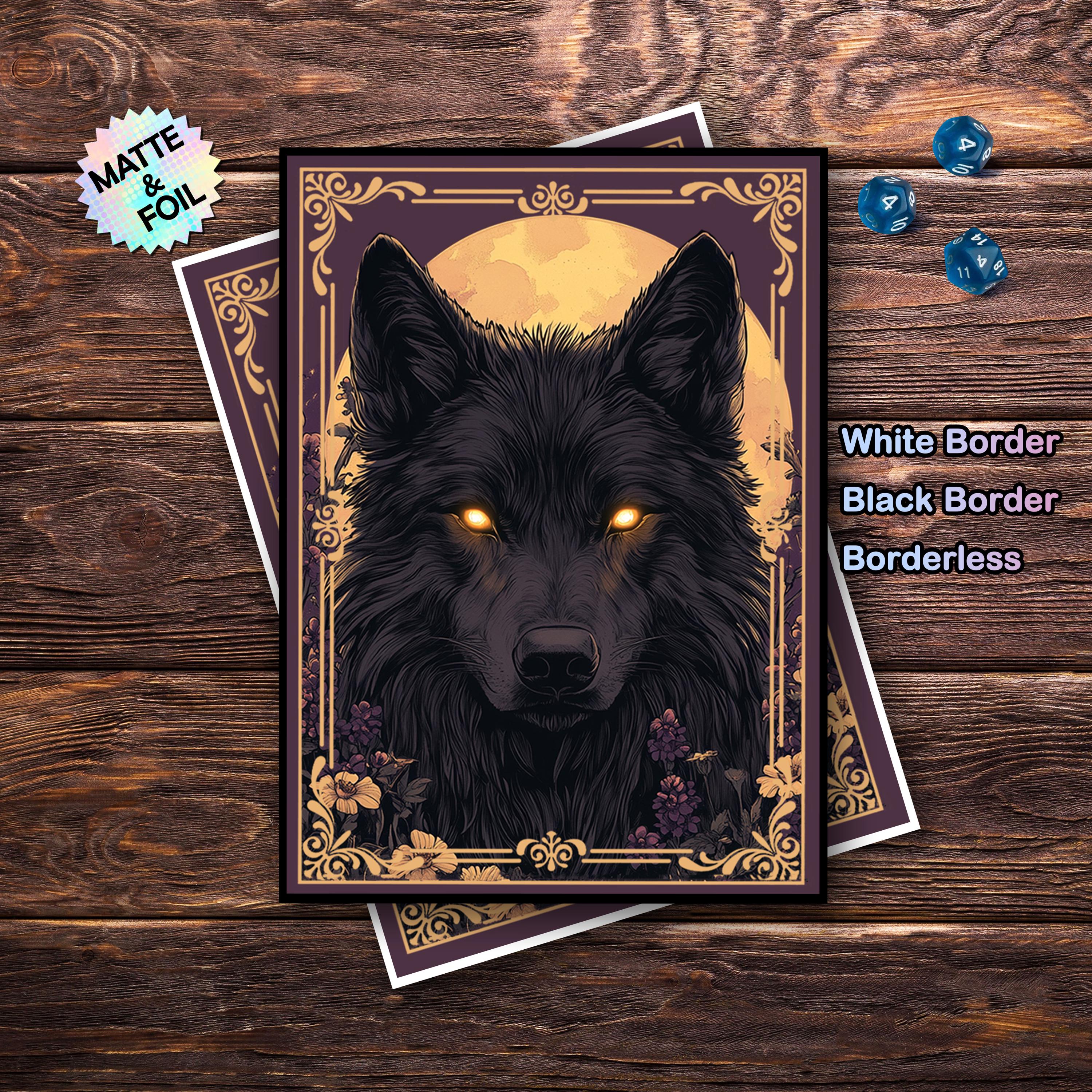 wolf card sleeves Honkai Star Silver Wolf Holographic Card Sleeves