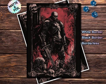 grim reaper card sleeves Mtg Card Sleeves, Death's Skeleton Magic Sleeves, Matte or Foil, Gamer Gift, 66x91mm